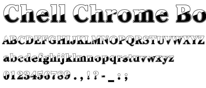 Chell Chrome Bold font